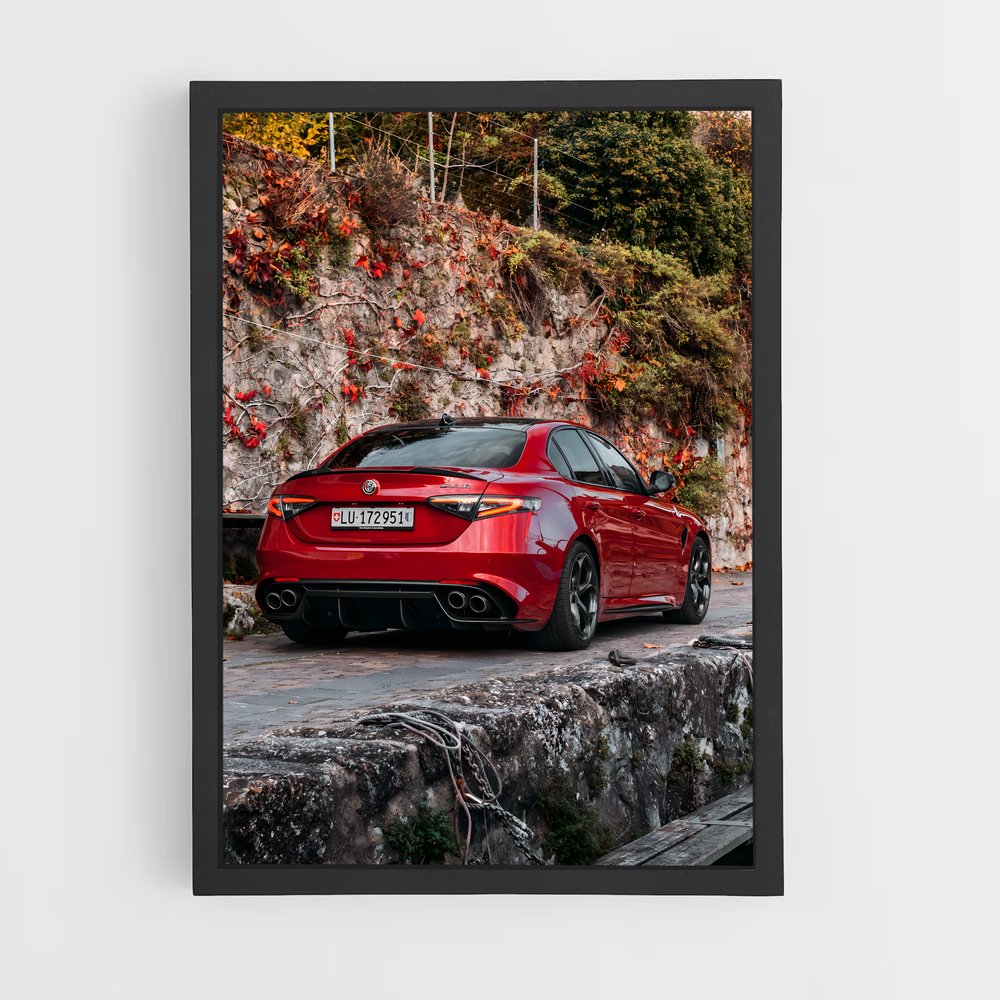 Poster Giulia de quadrifoglio – affiche Alfa Romeo (vue 2)